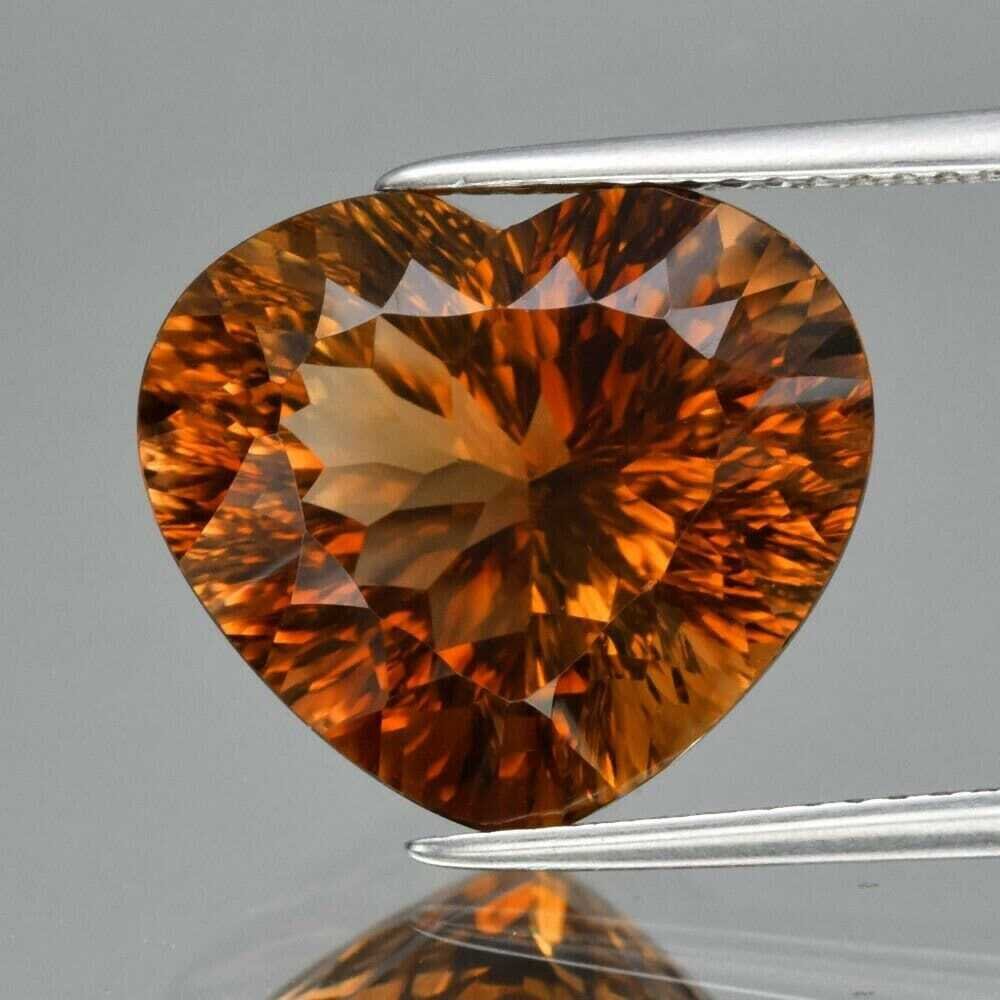 11.23cwt. Topaz Heart . 14.7x13 mm. Independent Master Valuer Appraised for $1,720.00. See Video