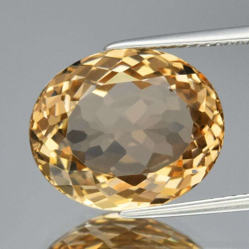Topaz, 11.7cwt. Natural Earth Mined . November Birthday. 15.2x12.5x7.3 mm. See Video