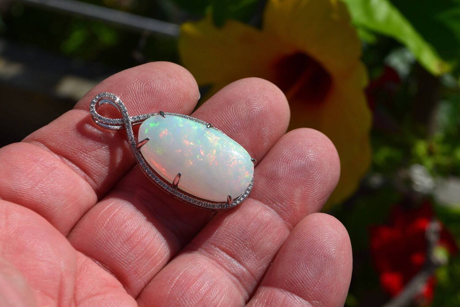 Pendant. A 25.7 Carat Opal Appraised by Independent Master Valuer at $10,200. See Video.