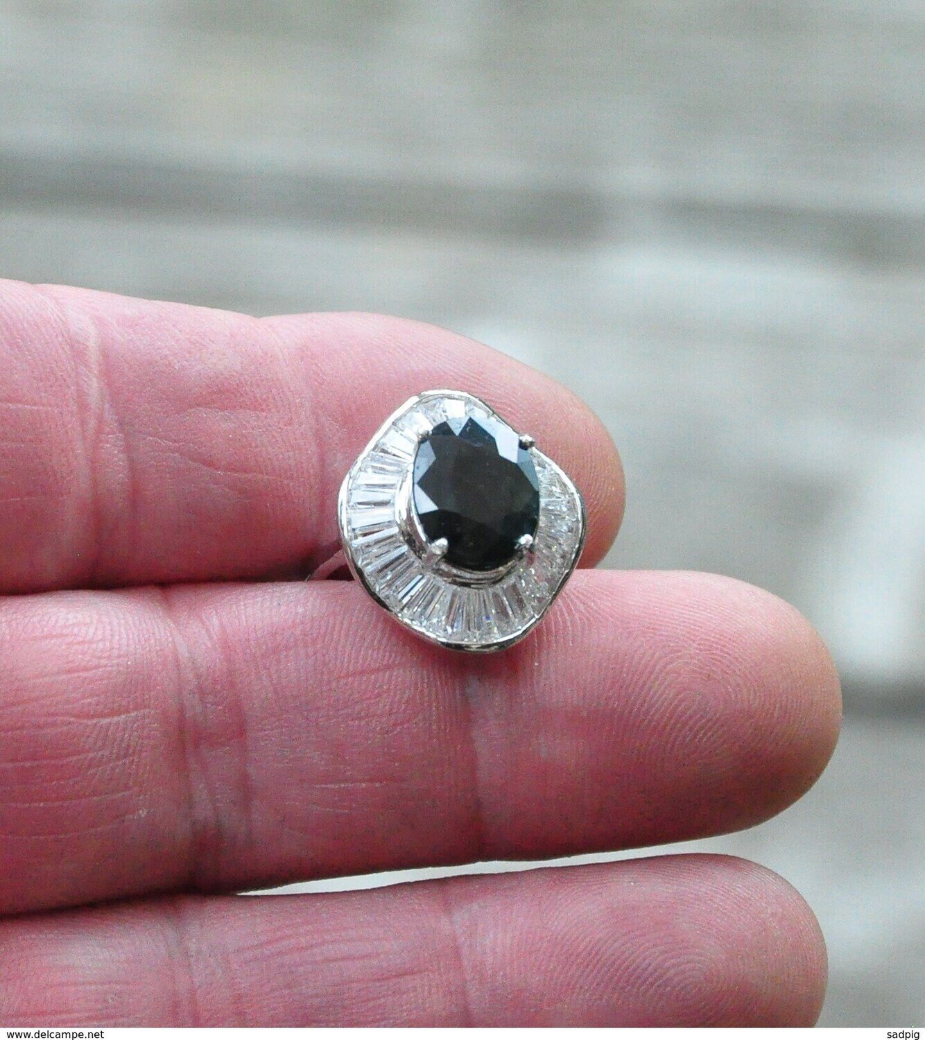 Size 6.5 Ring. Appraised for $700. Sapphire Ring. September Birthstone.  See Note.