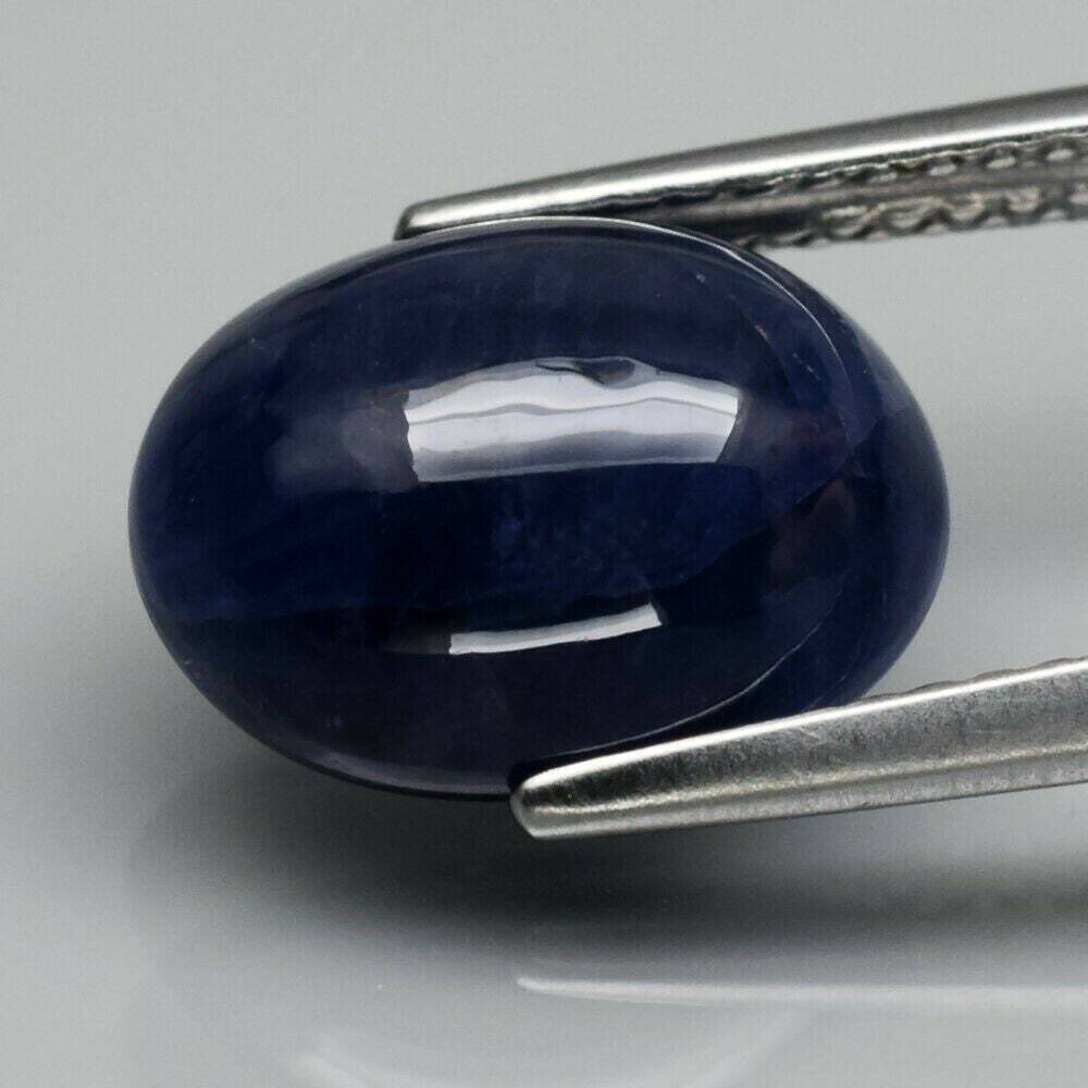 Sapphire. 6.5 cwt Natural Earth Mined Sapphire. Blue Cabochon. September Birthday. NO Glass Filling. See Video