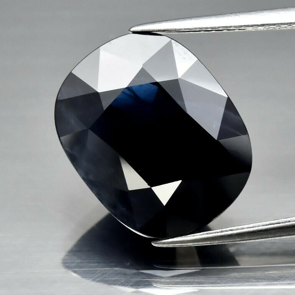 Dark Blue Sapphire, 12 cwt. Natural Earth Mined . September Birthday. See Video