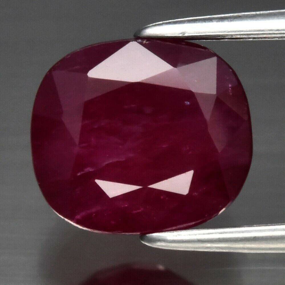 Ruby. 2.75 cwt. Natural Earth Mined . July Birthday. 7.8x7x4.8 mm. See Video
