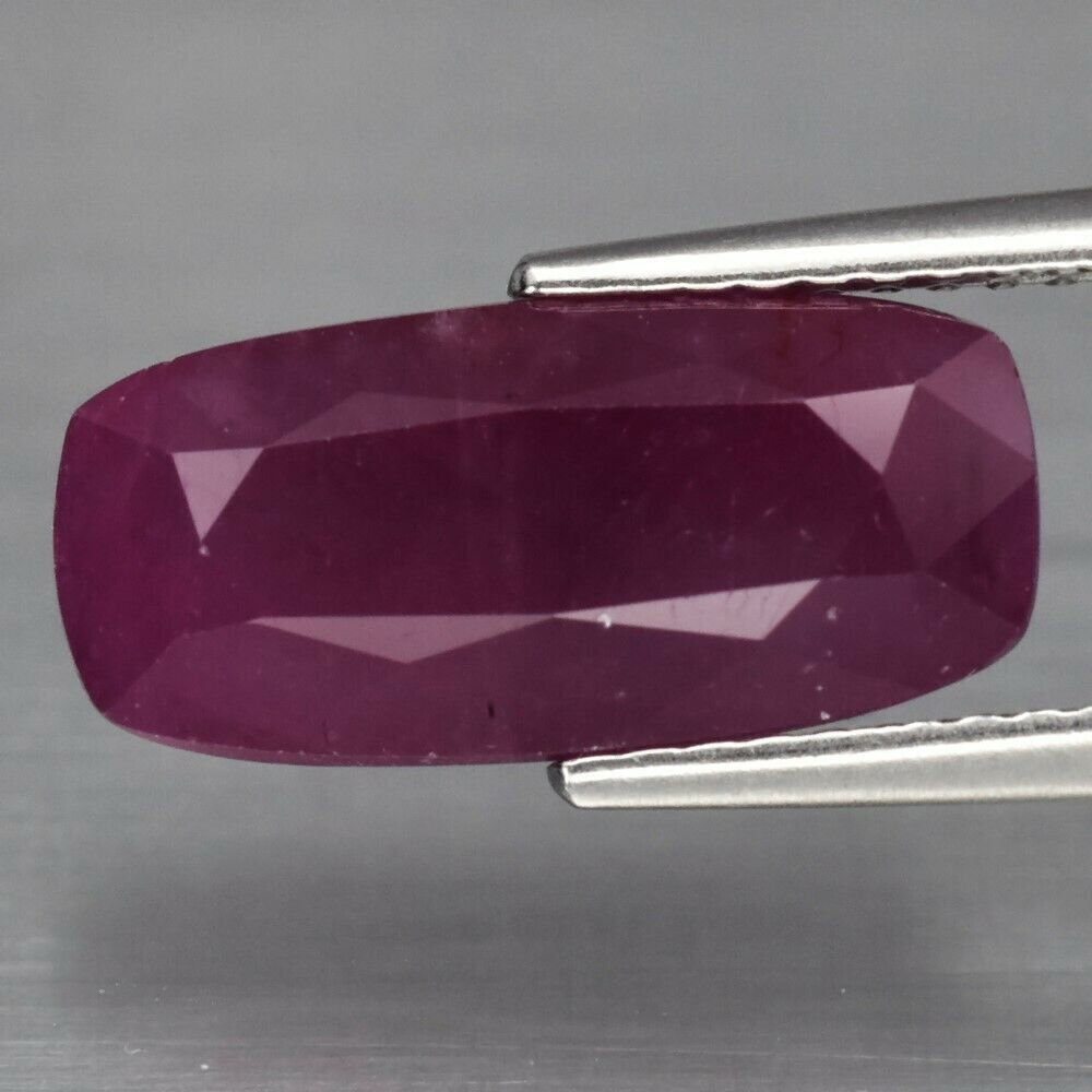 Ruby. 6.19 cwt. Natural Earth Mined . July Birthday. 14.2x6.5x3.5 mm. See Video