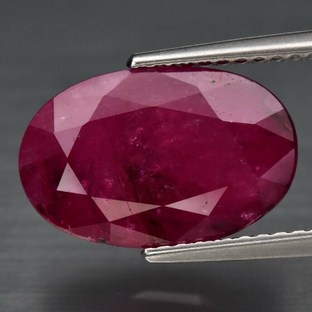 Ruby. 5.5 cwt. Natural Earth Mined . Appraised $600 Retail Replacement. 13.3x8.6x5.4 mm. See Video