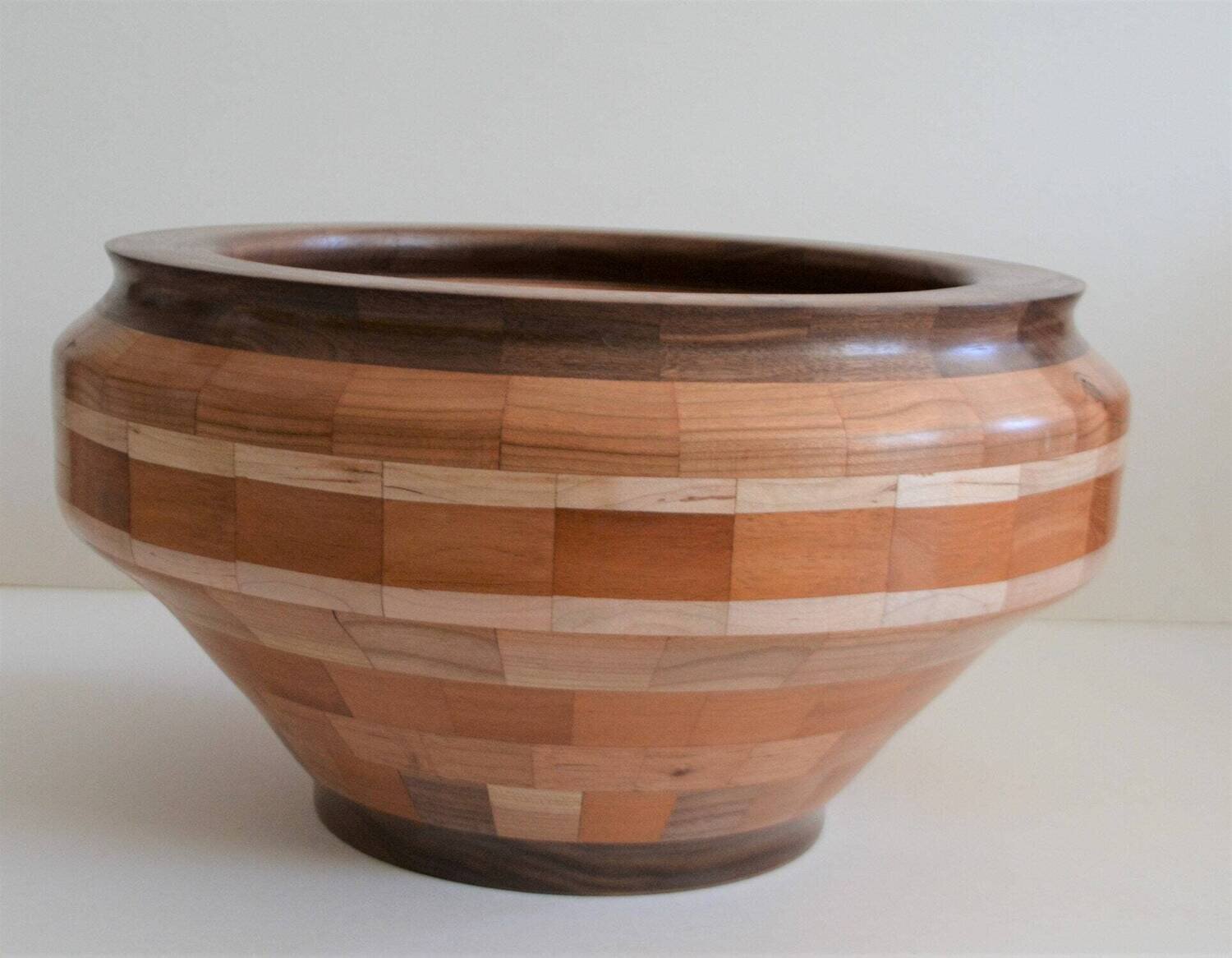 My woodturnings. 16&quot; Diameter Hand Made Segmented Bowl Turned on Lathe. Various Woods, 217 Individual Pieces!