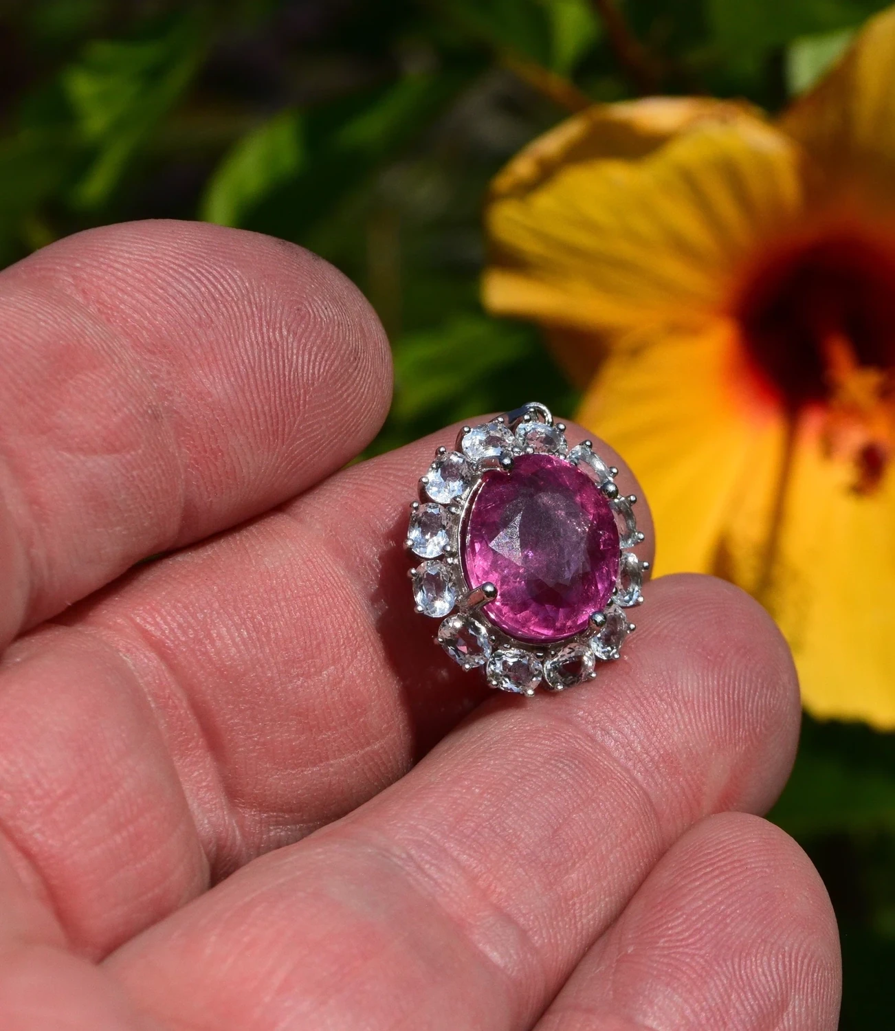 Tourmaline Pendant. A 7.31 cwt. Independent  Master Valuer Appraised for $1,190 Before Setting.
