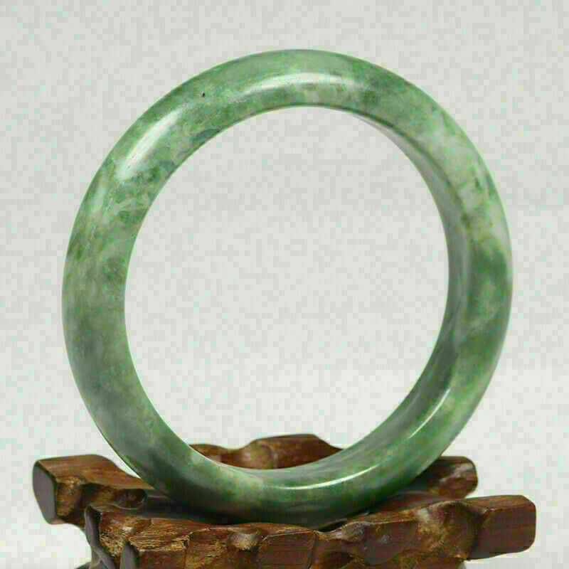Hand Carved Quartz Bangle, 61mm Diameter, 13.5mm wide, 9mm thick.