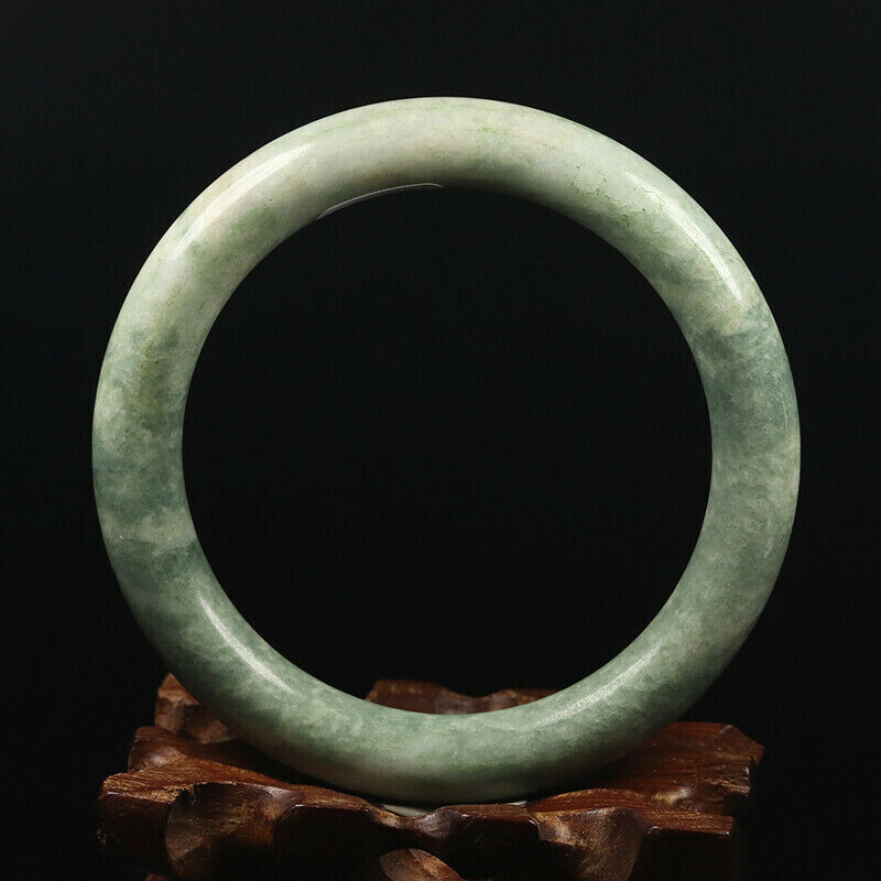 Hand Carved Quartz Bangle, 61mm Diameter, 10.5mm wide, 9.5mm thick.