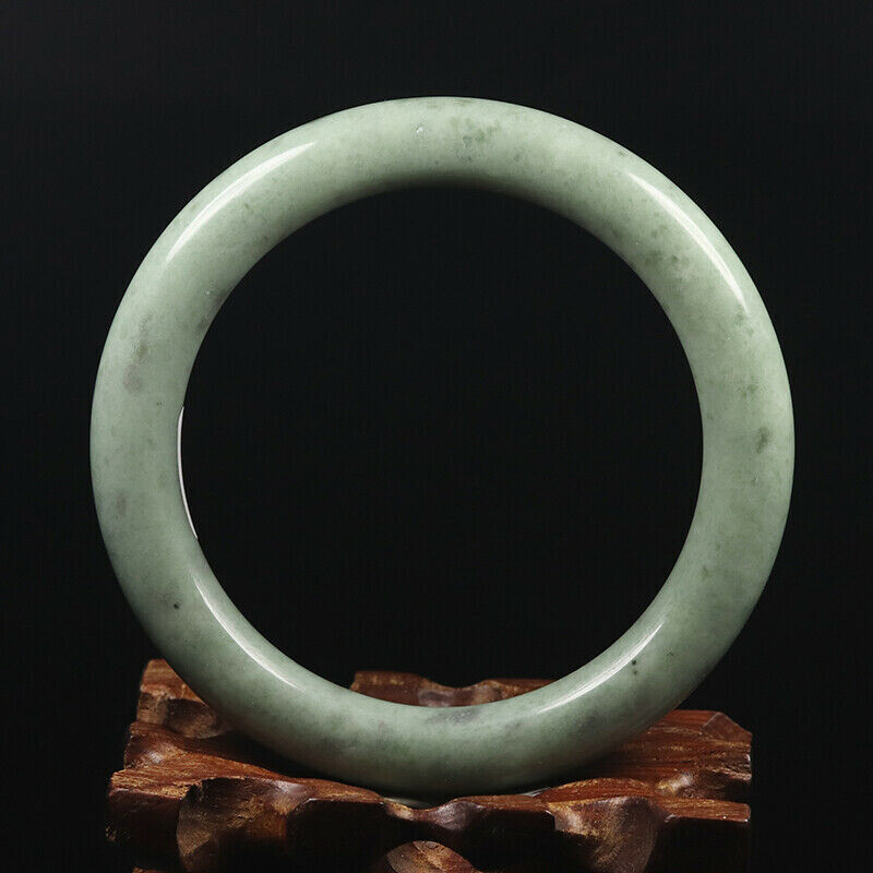 Hand Carved Quartz Bangle, 58mm Diameter, 10mm wide, 10mm thick.