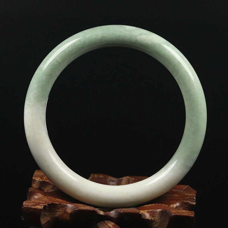 Hand Carved Quartz Bangle, 58mm Diameter, 10mm wide, 9mm thick.