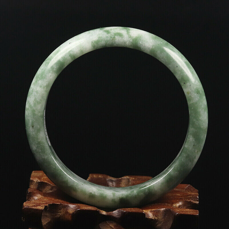 Hand Carved Quartz Bangle, 58mm Diameter, 13.5mm wide, 7.5mm thick.