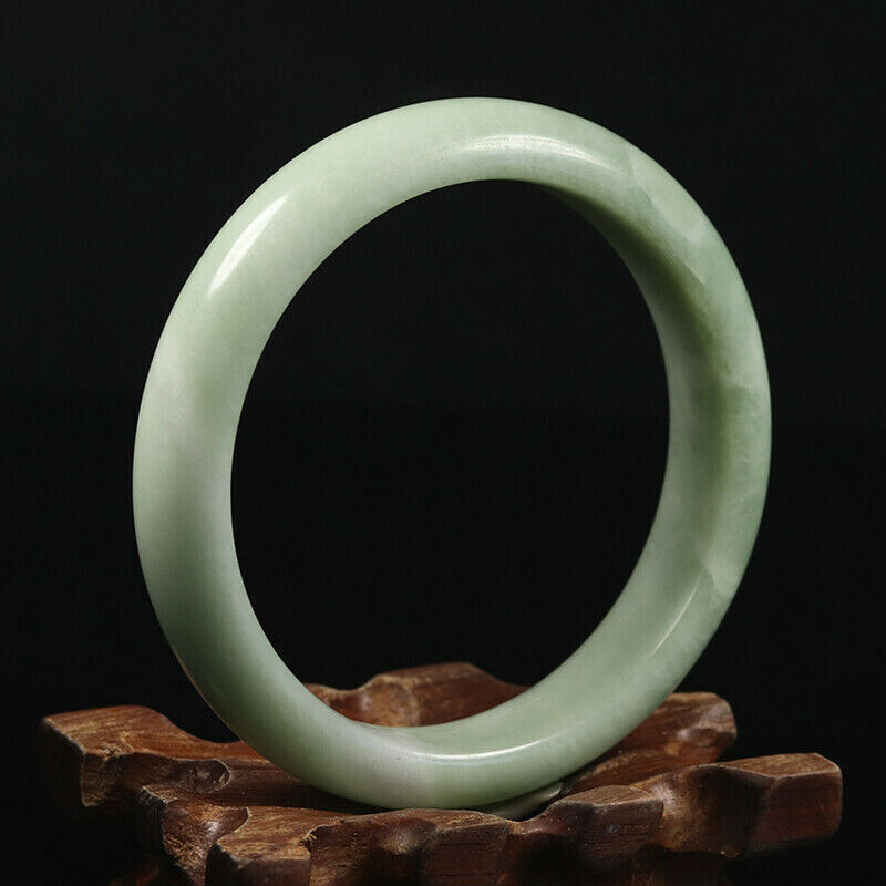 Hand Carved Quartz Bangle, 58mm Diameter, 13.mm wide, 7.5mm thick.
