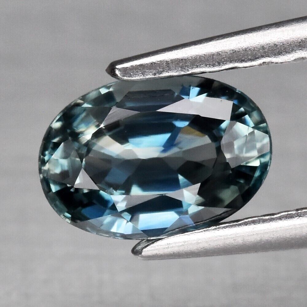 Green Blue Sapphire. Natural Earth Mined 6x4x2.9mm .  September Birthday. See Video.