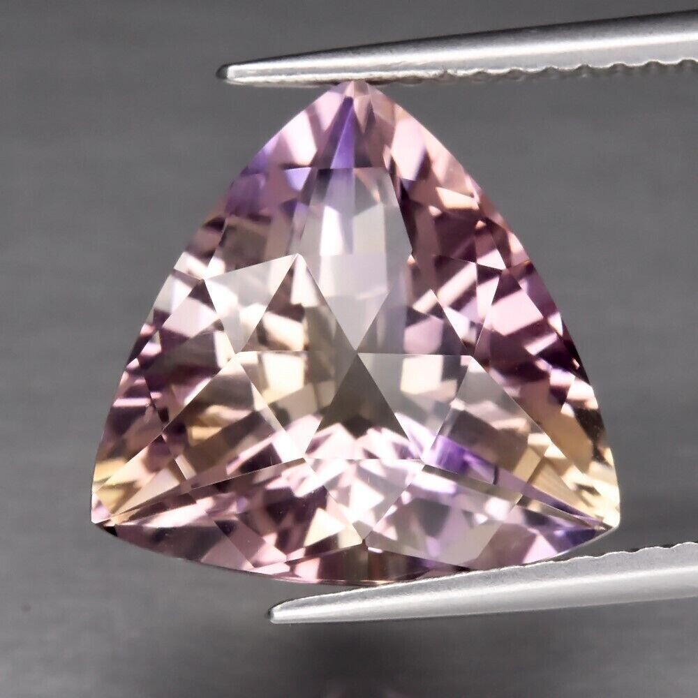 Ametrine. 5.8cwt.  Natural Earth Mined.13x12.7x7.4mm. Unheated. See Video