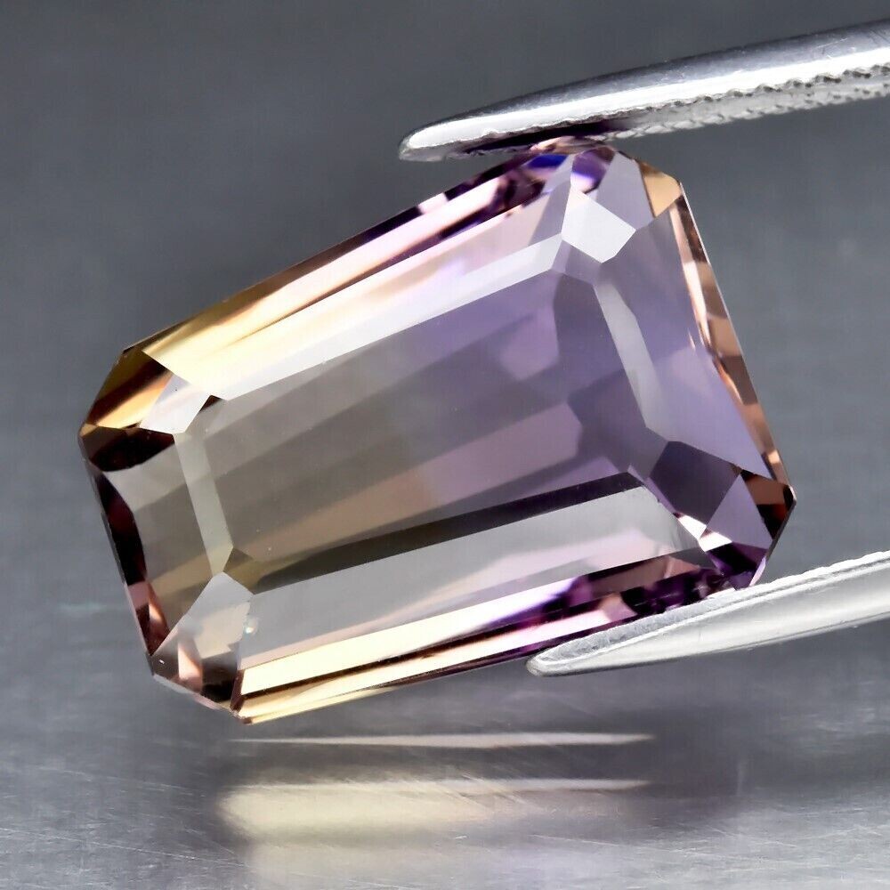 Ametrine. 17.5cwt.  Natural Earth Mined.18x14x9mm. Unheated, Untreated.  See Video