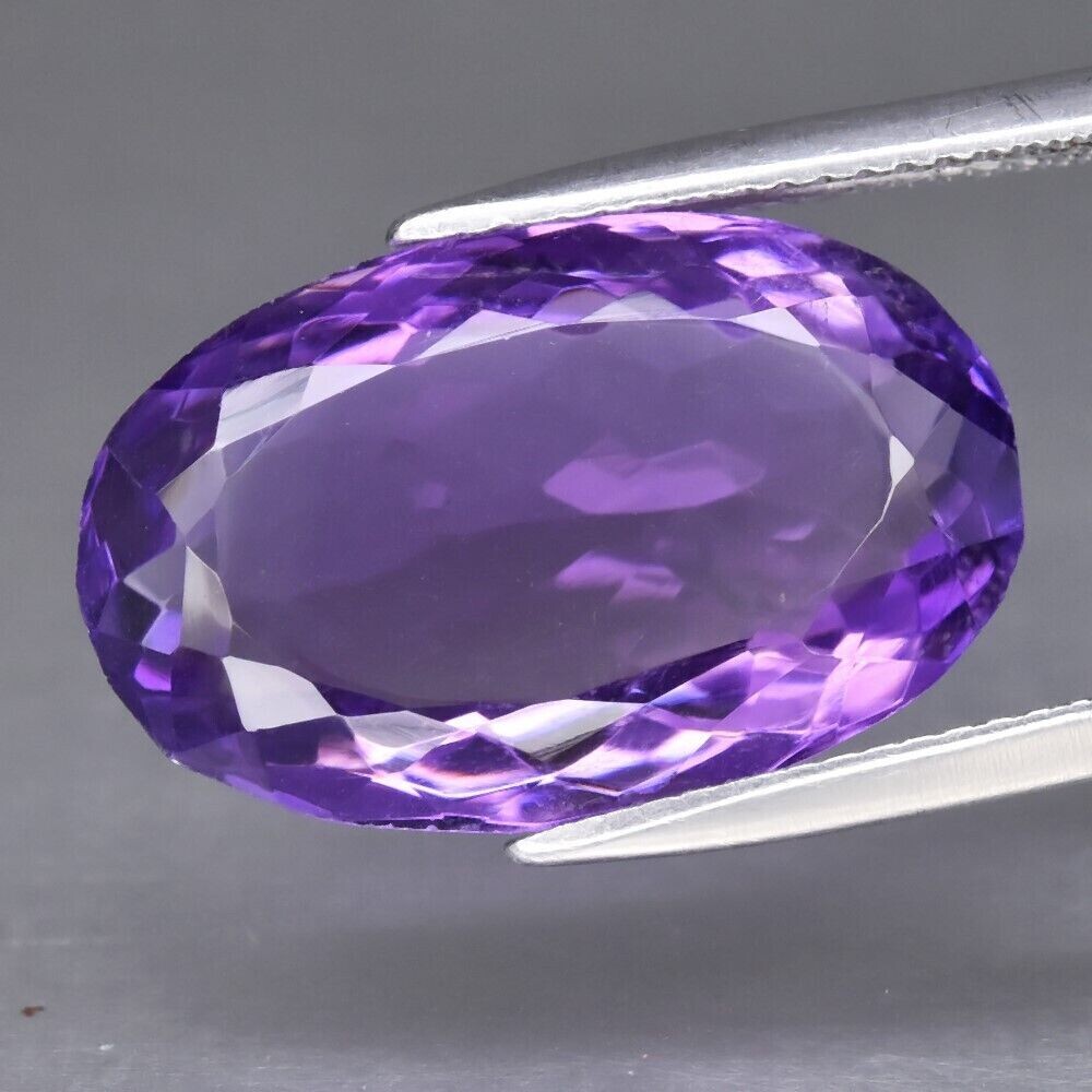 Amethyst. Unheated, Untreated.  13.6 cwt. 20x12.7x7.9. February Birthday. See video.