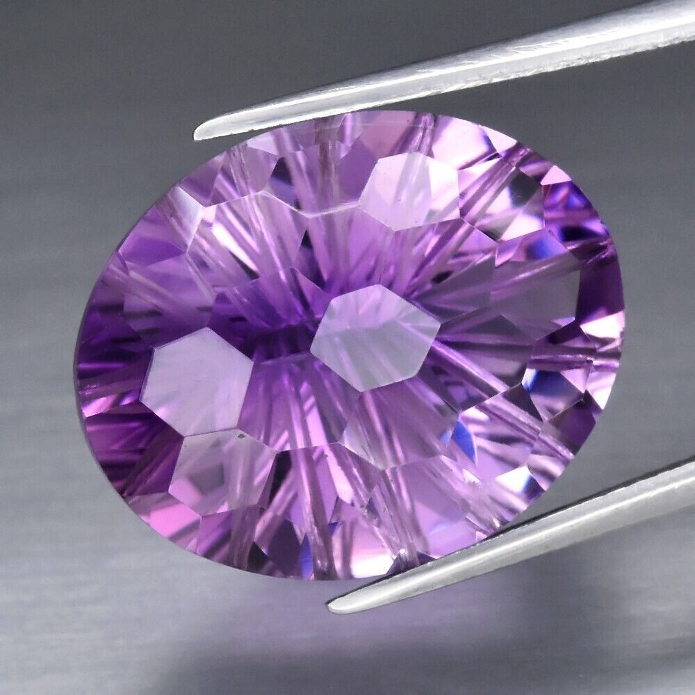 Amethyst. Unheated, Untreated. 15.5 cwt. 18.6x15x10.7mm. February Birthday. See Video