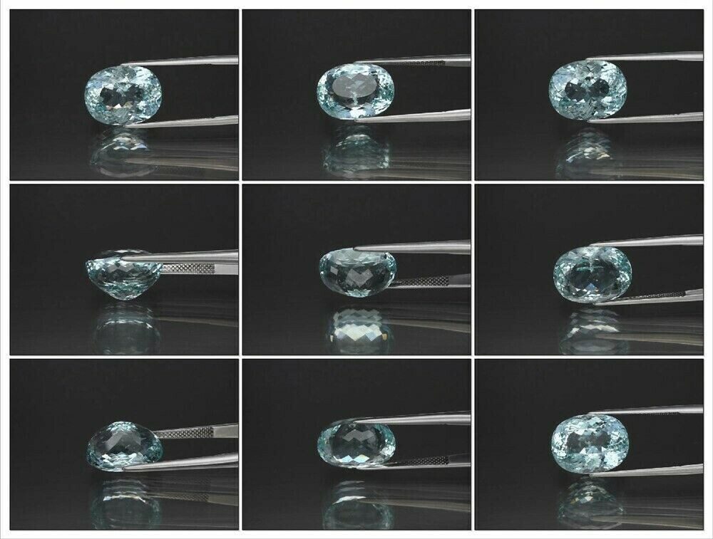 Aquamarine, 10.95cwt. Natural Earth Mined . 15.3x11.6x9.5. March Birthstone .  Master Valuer Appraised. See Video.