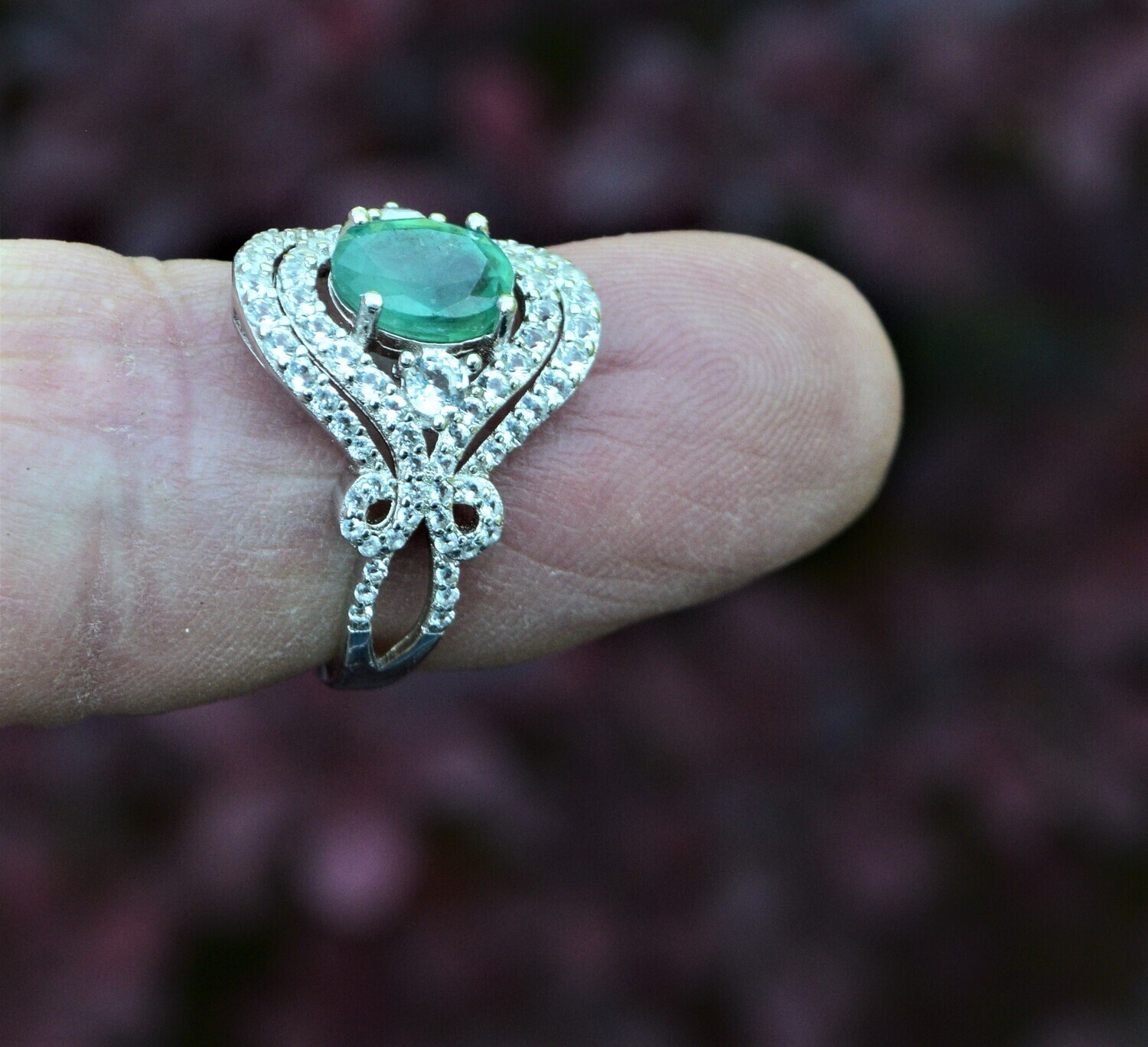 Size 7 Ring. Emerald  approx  1.7cwt . Earth Mined. Why Settle for Imitations? May Birthday