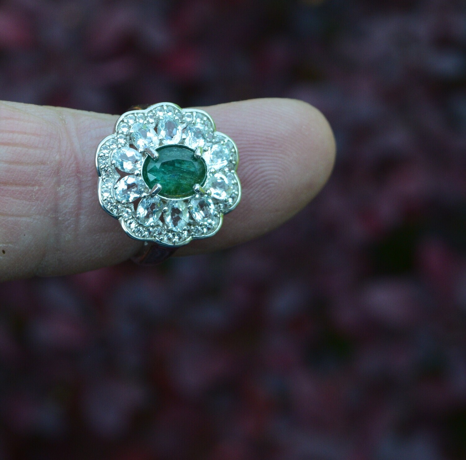 Size 7 Ring. Emerald  approx  1.1cwt .  8x6mm. Earth Mined. Why Settle for Imitations? May Birthday