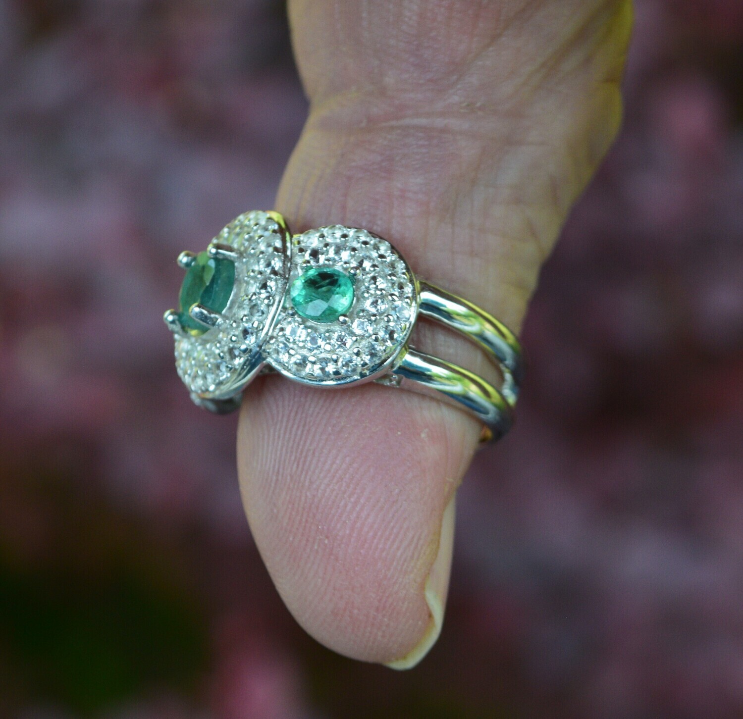 Emerald Ring, Size 7 with approx  1 cwt Emerald. Earth Mined. Why Settle for Imitations? May Birthday