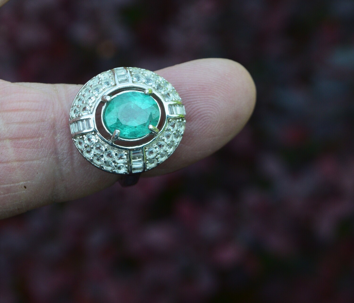 Emerald Ring, Size 7 with approx  2.7 cwt Emerald. Earth Mined. Why Settle for Imitations? May Birthday