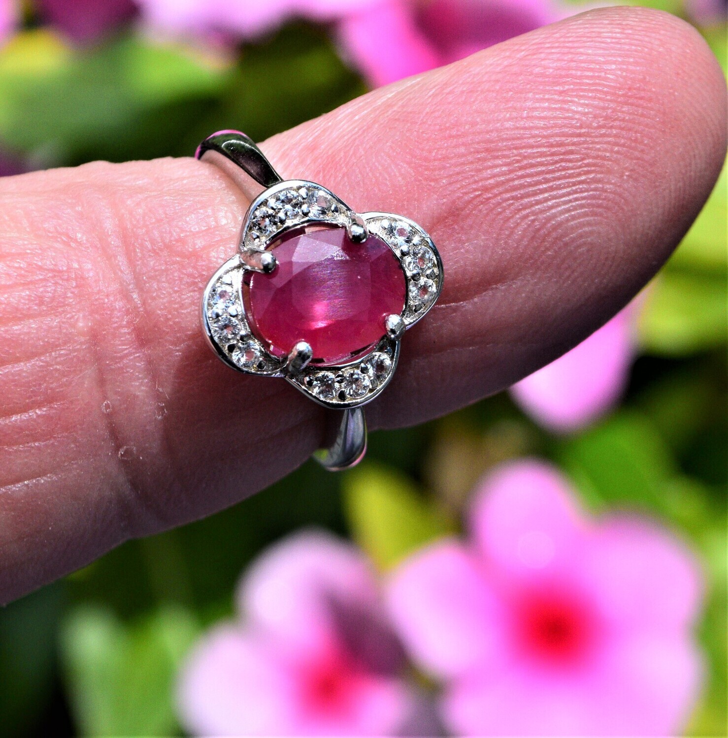 Ruby Ring Size7. A  2.15 cwt. Earth Mined Ruby. Ruby Alone Appraised by Independent Master Valuer :$475 Before Setting. See Video.