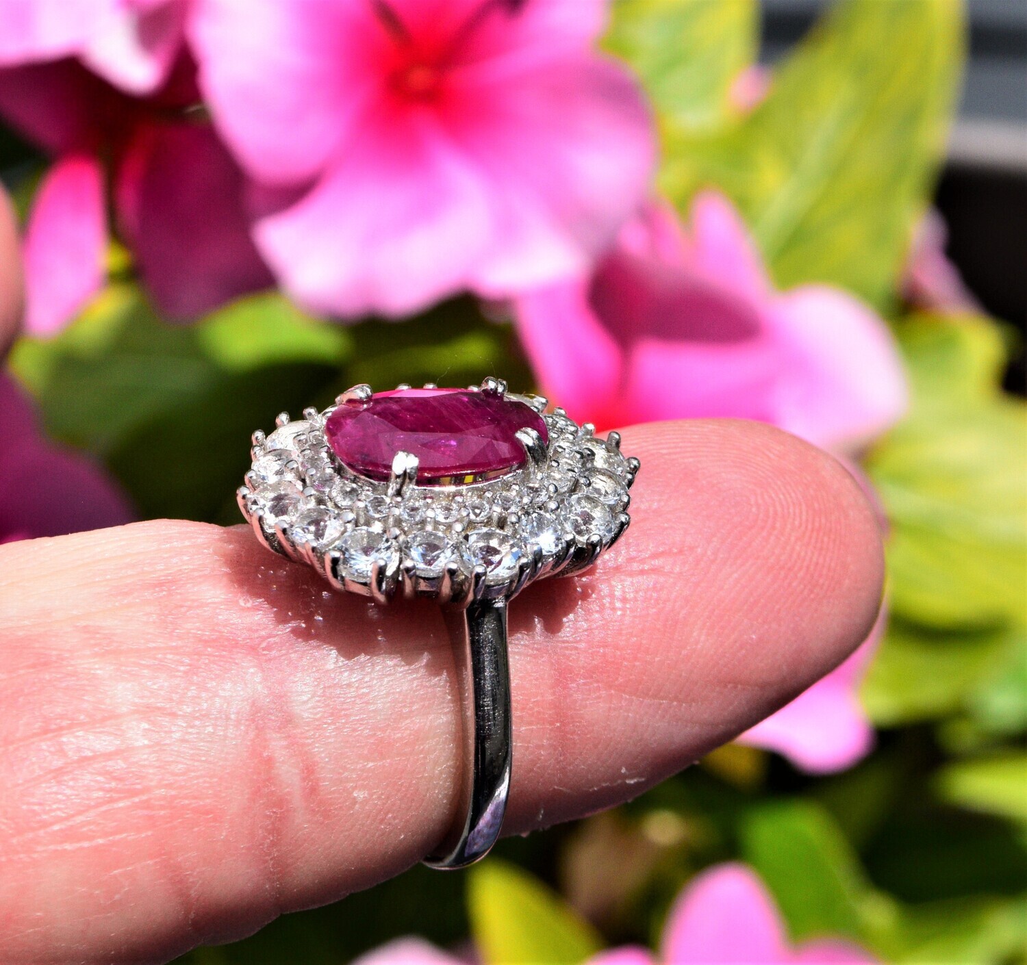Ruby Ring Size7. A  2.95 cwt. Earth Mined Ruby. Ruby Alone Appraised by Independent Master Valuer :$410 Before Setting. See Video.