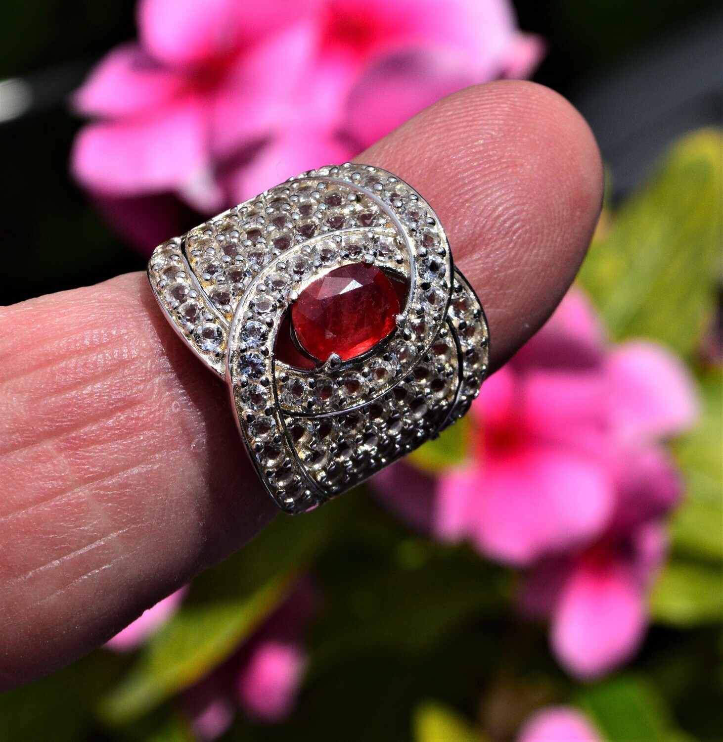 Ruby Ring Size7. A  1.45 cwt. Earth Mined Ruby. Ruby Alone Appraised by Independent Master Valuer :$655 Before Setting. See Video.
