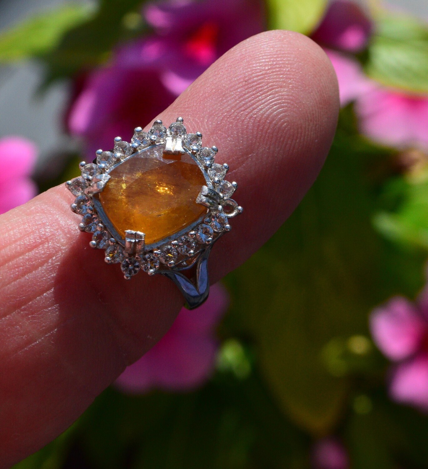 Size 8 Sapphire Ring.  Appraised by an Independent Master Valuer,  $900 BEFORE being Set! 11.5x9.3x5.4.   6.53cwt. See Video.
