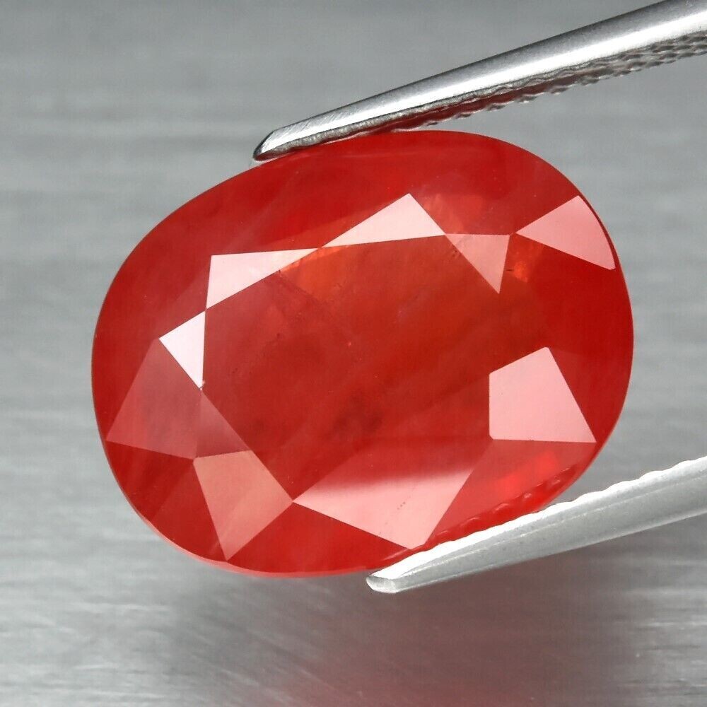 Sapphire Appraised by an Independent Master Valuer,  $1,765.  8.71ct. 14x11x5.4mm. See Video.