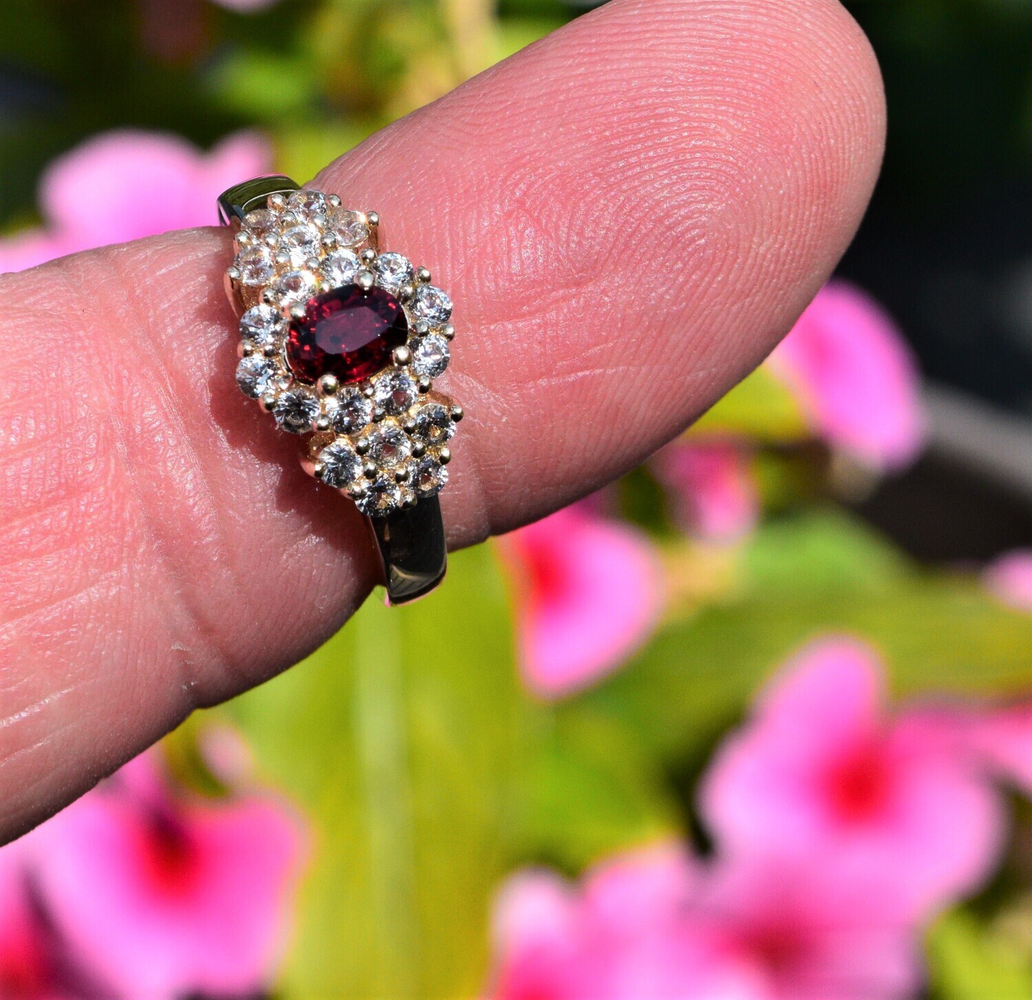 Approx. .6ct Ruby.  Solid Gold Setting . Size 7. July Birthstone. See Video