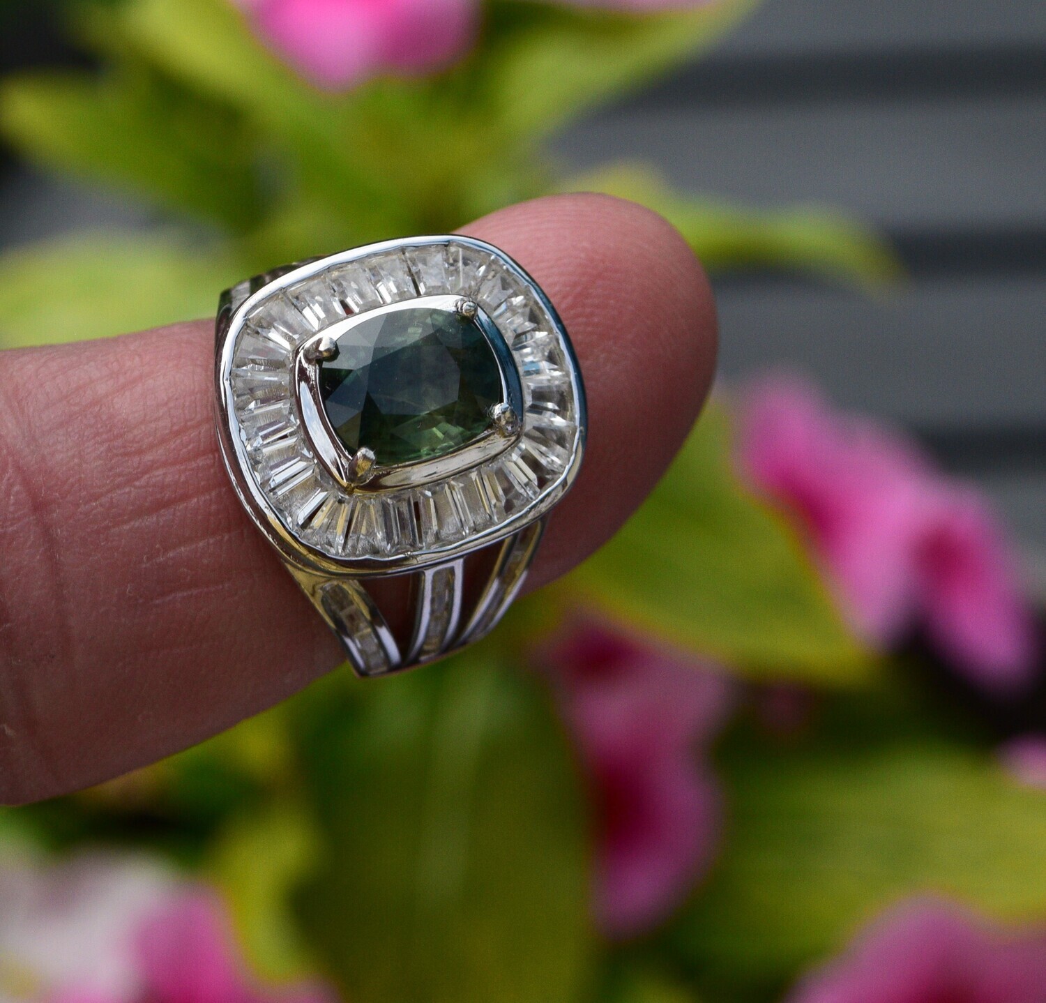 Genuine Earth Mined Sapphire Ring, Size 7.  2.25cwt. 8.3x7x3.9mm . September Birthday. See Video