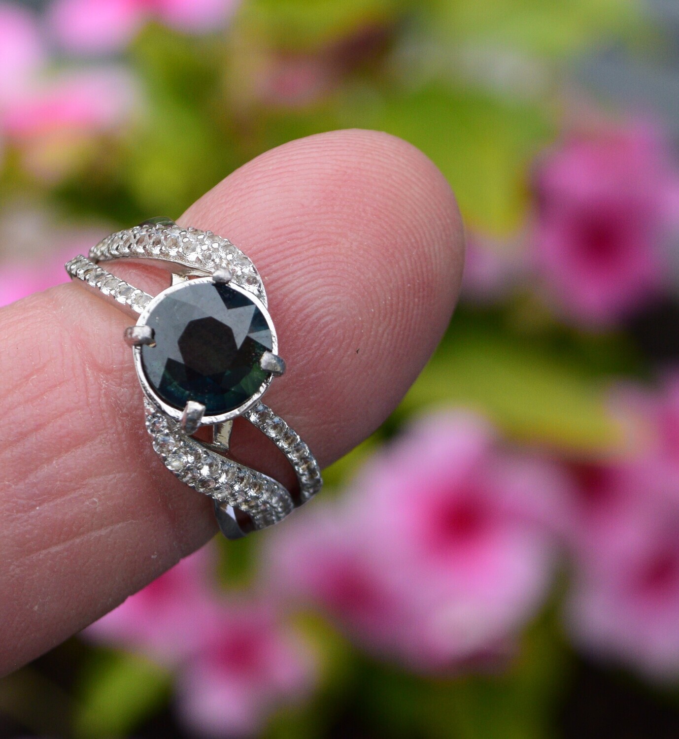 Genuine Earth Mined Sapphire Ring, Size 7.   Approx. 1.9cwt. 7.5x7.5x3.6mm . September Birthday.