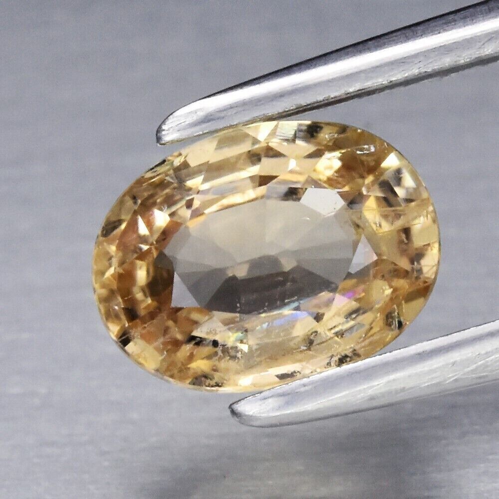 Sapphire, Yellow. Approx.  1.1cwt.  Natural Earth Mined. 7x5.2x3.2mm.