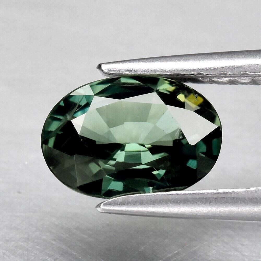 Sapphire, Green.  Approx.  .9cwt.  Natural Earth Mined. 7x5x3mm. See Video