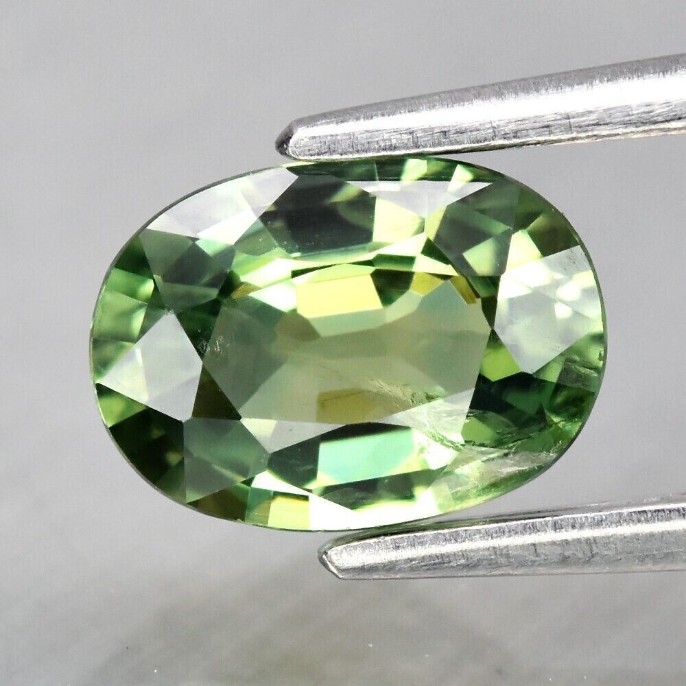 Sapphire, Green.  Approx.  .95cwt.  Natural Earth Mined. 7x5x3mm. Se Video