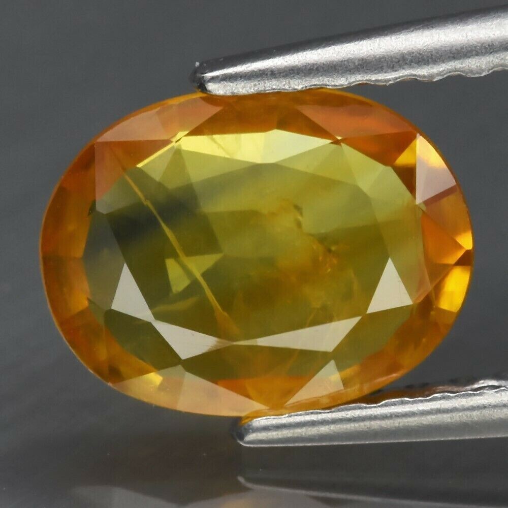 Sapphire, Yellow. Approx.  1.1cwt.  Natural Earth Mined  8x6x2.1 See Video