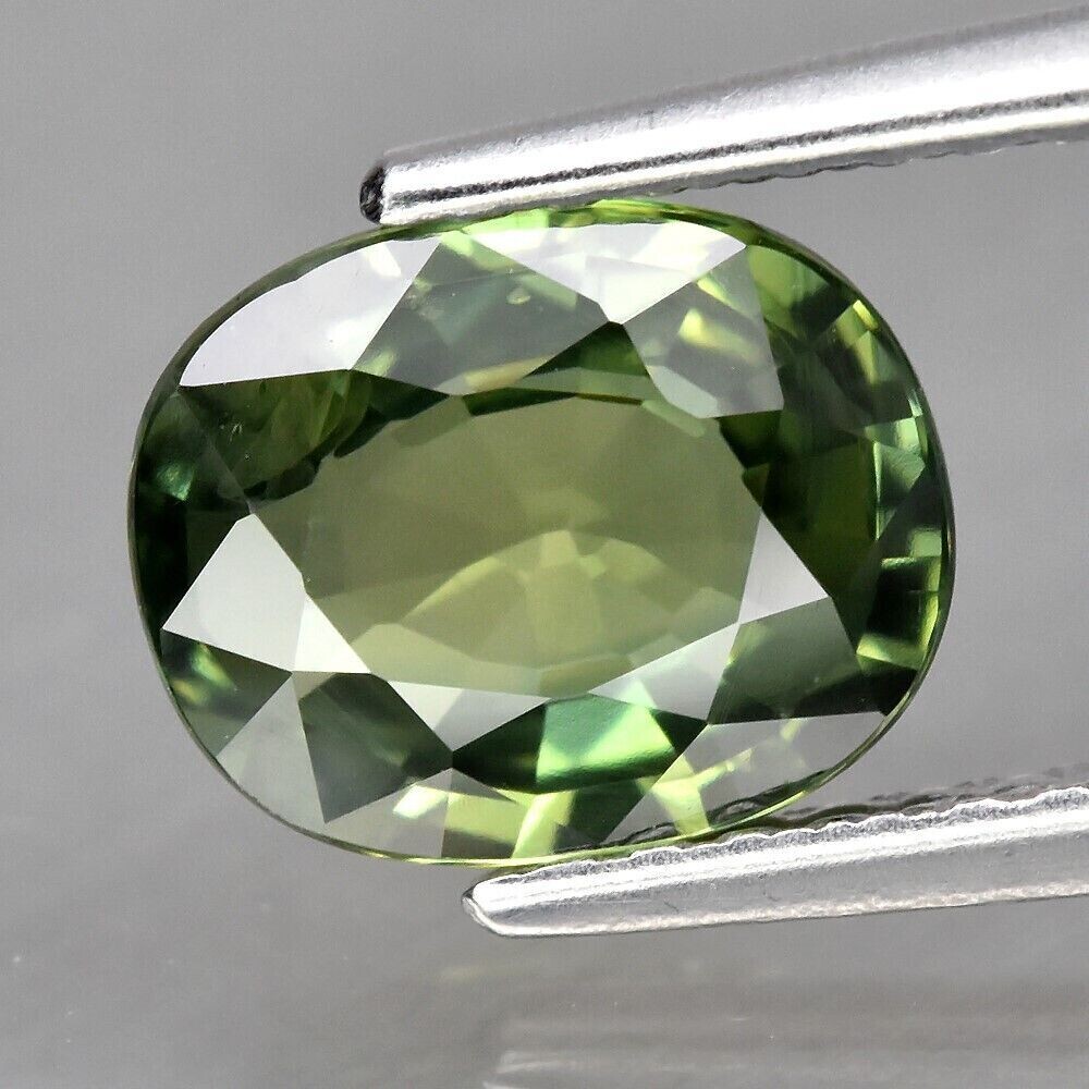 Sapphire, Green. Approx.  1.6cwt.  Natural Earth Mined7.7x6.2x3.3mm See Video