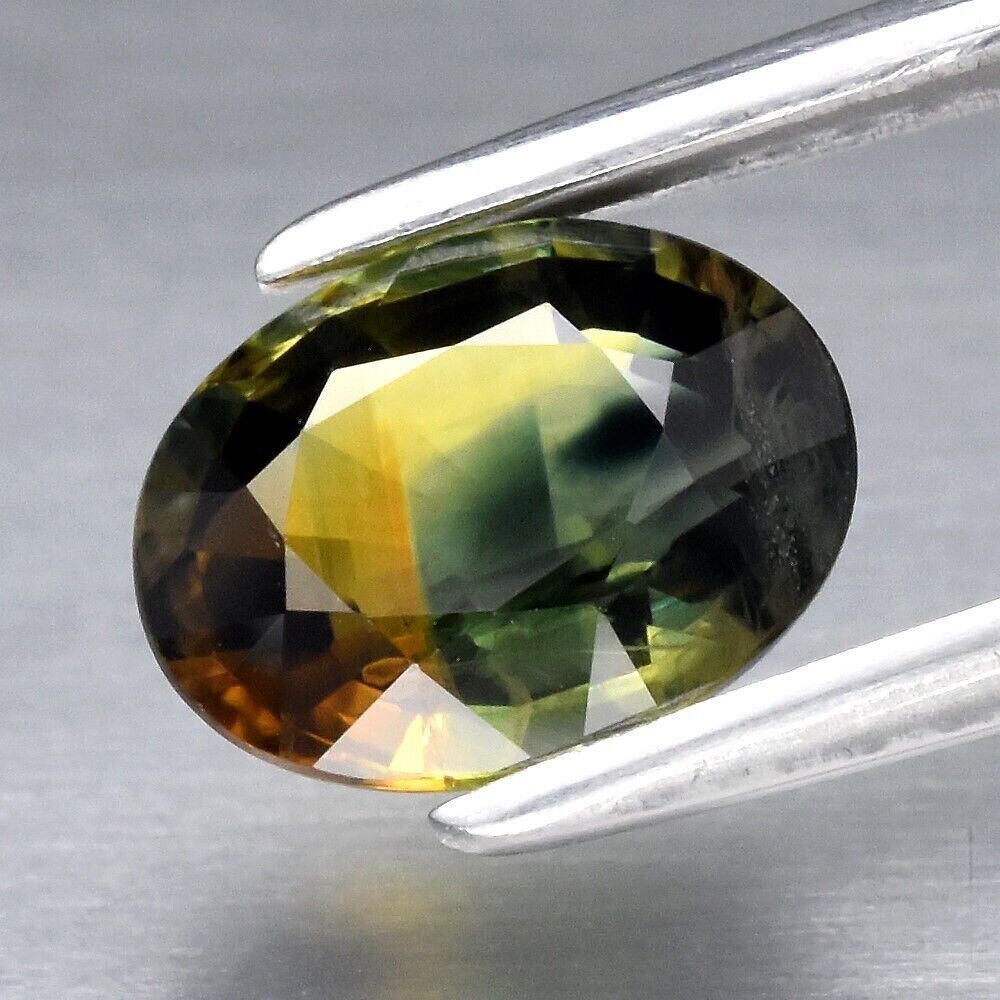 Sapphire, Multi Color. Approx.  1.85cwt.  Natural Earth Mined. 8x6.3x3.7mm. See Video