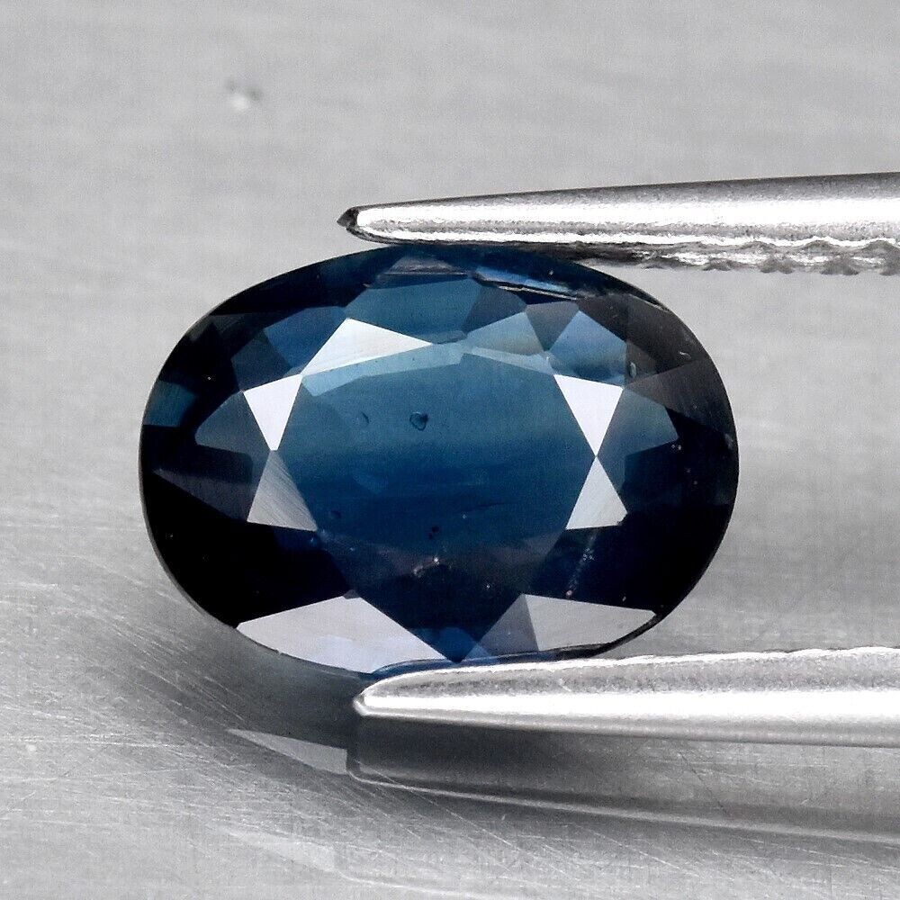 Sapphire, Blue. Approx.  1.4cwt.  Natural Earth Mined. 8x6.2x2.8mm. See Video
