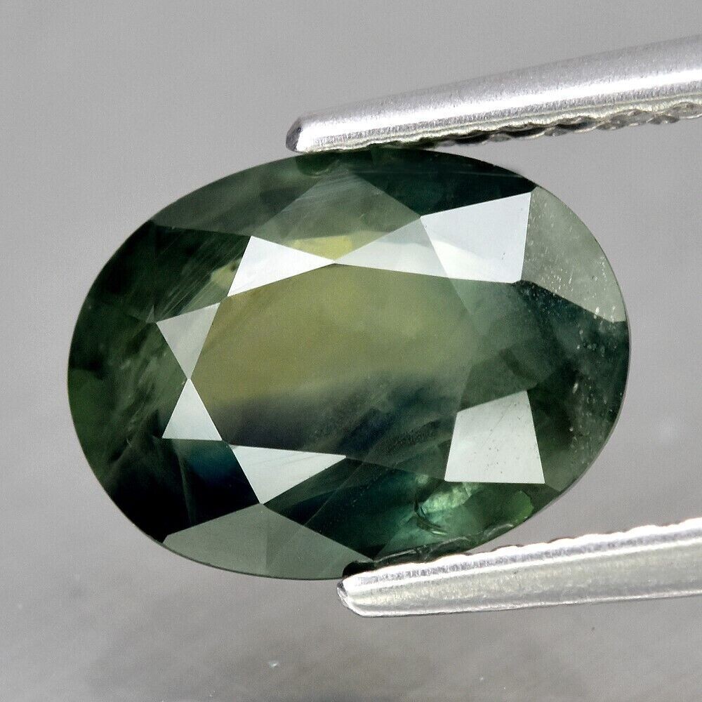 Sapphire, Bluish Green .Approx.  2.1cwt.  Natural Earth Mined.9x6.6x3.7mm