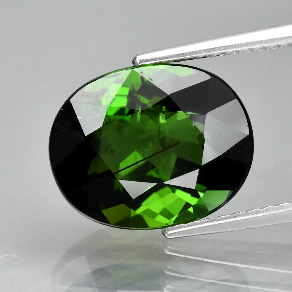 Earth Mined Tourmaline. Green. Approx. 5.7cwt. 12.5x10x6.8mm. See Video