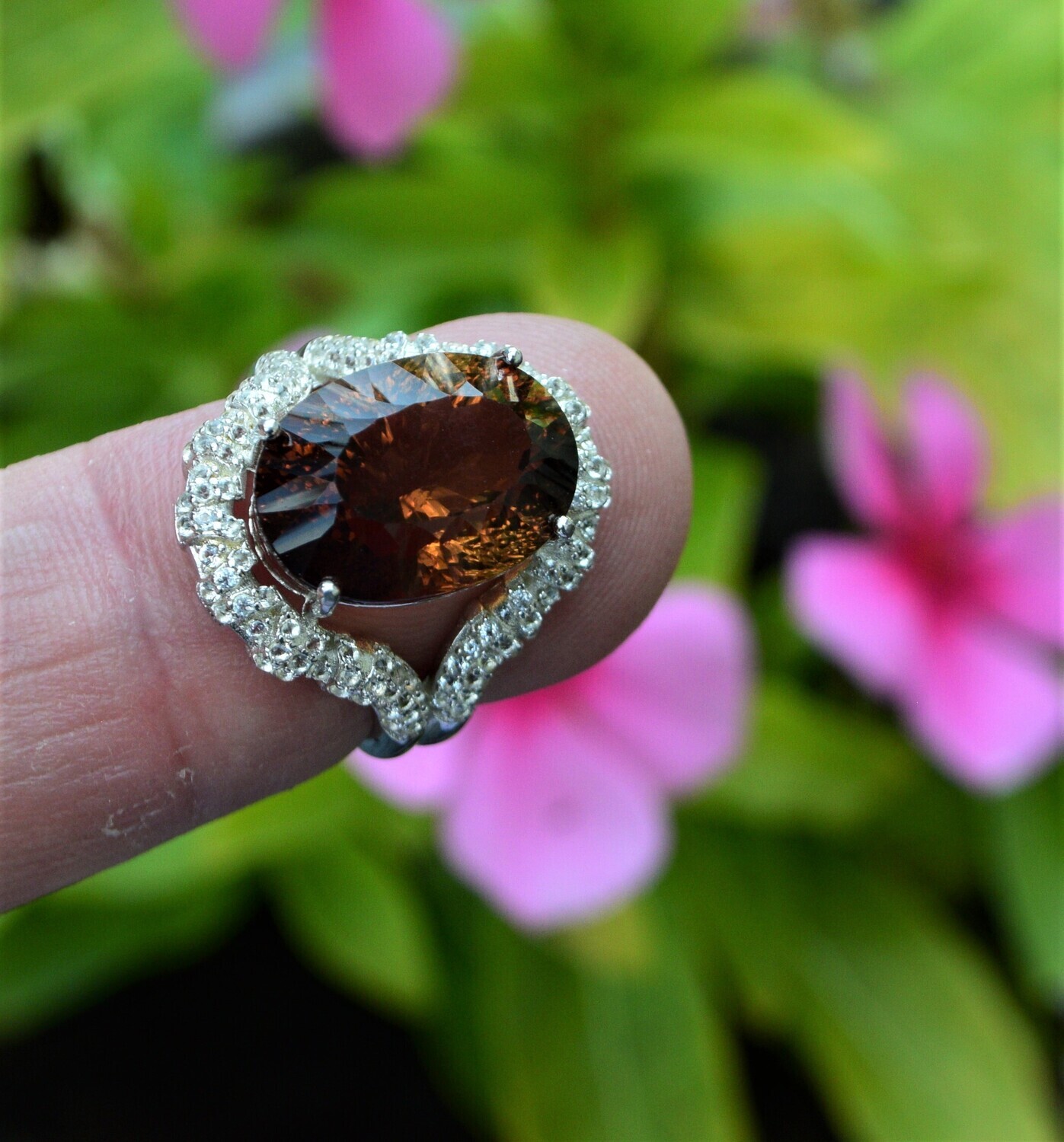Topaz Ring, Size 7. 13.65 cwt. Topaz. 16.2x11.6x9.2mm. Master Valuer Appraised. See Video