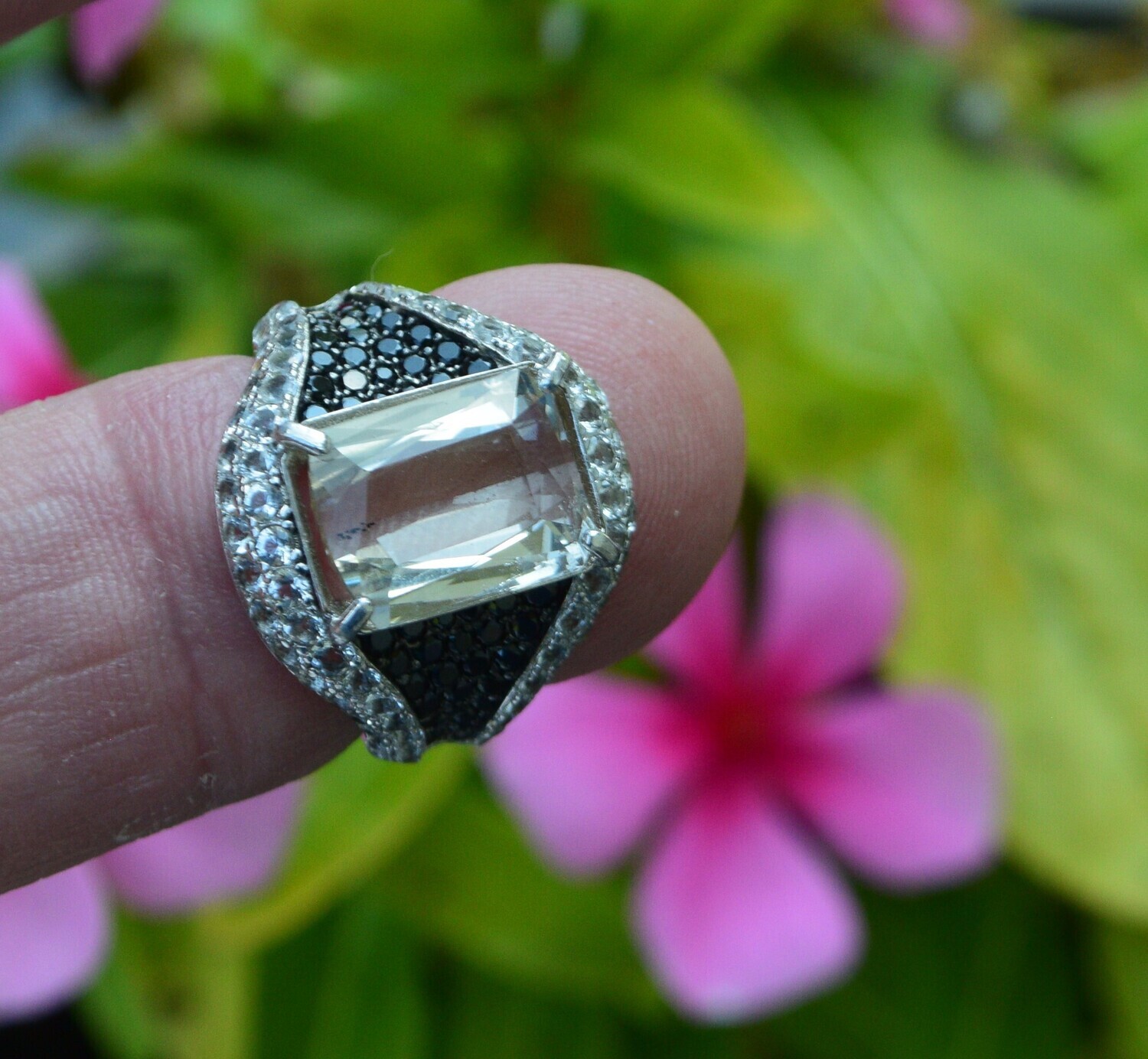 Tourmaline Ring, Size 7.  5.76 cwt. Tourmaline. 11.6x9.3mm. October Birthday. See Video