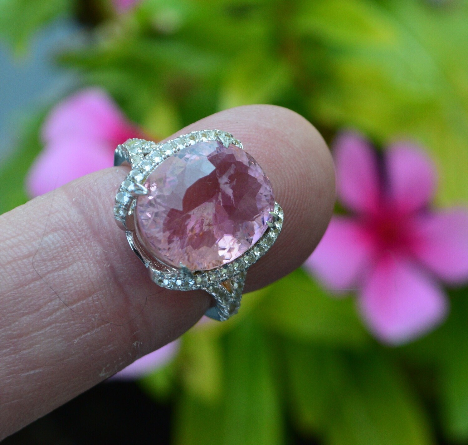 Tourmaline Ring, Size 7.  8.34cwt. Tourmaline. 14.3x12.3x6.4mm. October Birthday. See Video
