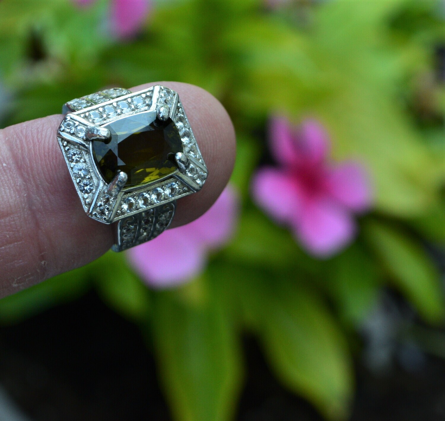 Tourmaline Ring, Size 7. A 3.8cwt. Tourmaline. 11.4x8.3x5.1mm. October Birthday. See Video