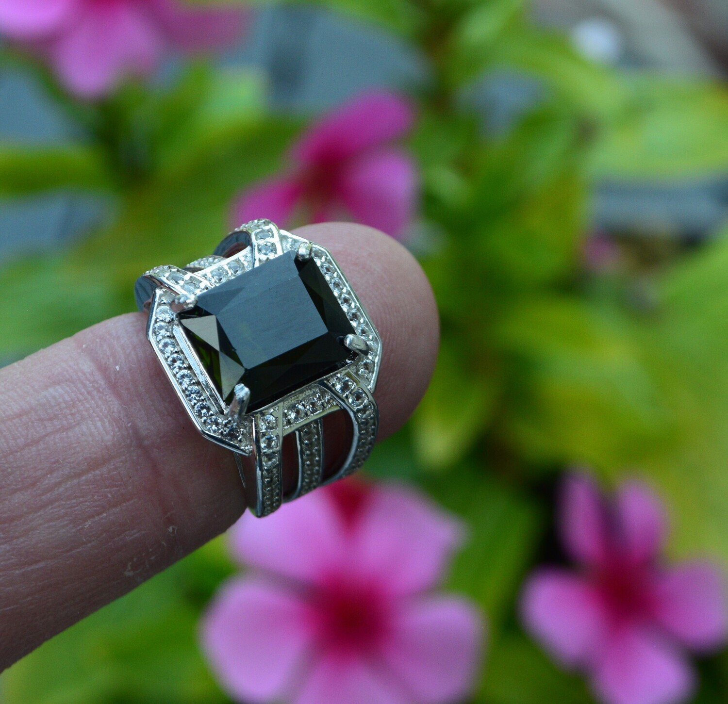 Tourmaline Ring, Size 7. A 6.5cwt.  Tourmaline.11.6x9.4mm. October Birthday. See Video