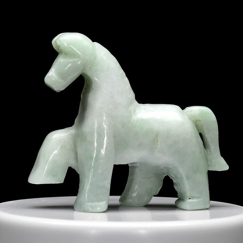 Myanmar ( Burma)  Jade .Hand Carved Miniature Sculpture of Horse. 159cwt. 49x41.5x15.7mm